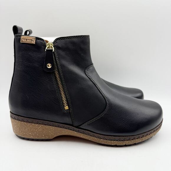 PIKOLINOS Womens Granada W0W-8988 Bootie EU 41 US 10-10.5 Black Leather NIB - Picture 4 of 14
